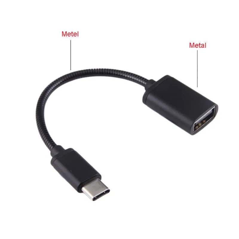 

Metal USB C 3.1 Type C Male To USB Female OTG Data Cable For Samsung Android Smartphone Sync Converter Adapter For Tablet PC