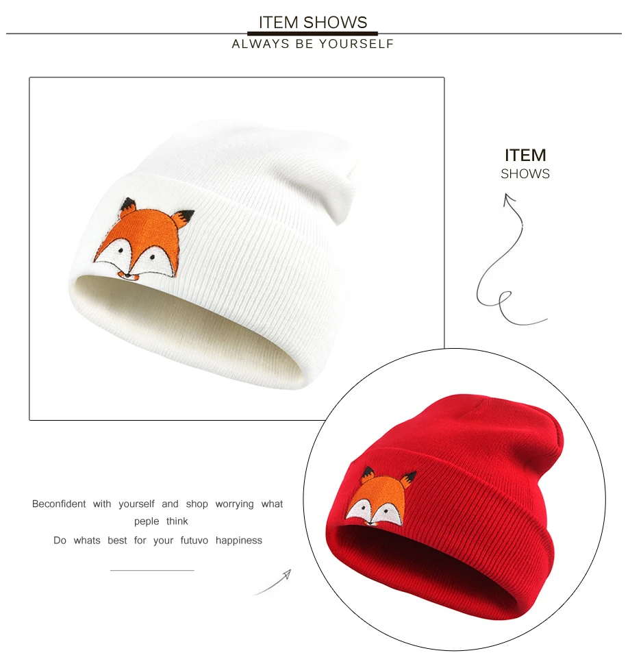 ADK Embroidery Men Women'S Cap Cartoon Fox  Fashion Brand 2018 New Casual High Quality Hat _07