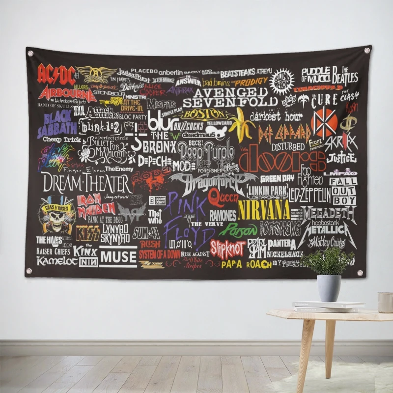 Buy Heavy Metal Music Rock Band Poster Banners Bar