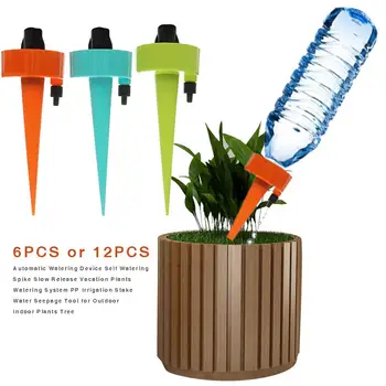 

Plant Self Watering Spikes Vacation Automatic Plant Waterer Drip Irrigation Slow Release Device Potted Plants Watering Tool