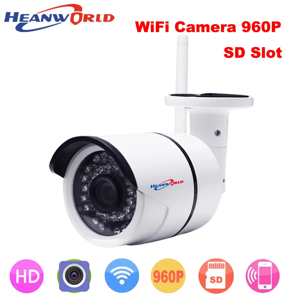

Heanworld 1.3MP outdoor Wireless Mini Wifi IP camera support micro SD card 960P CCTV Webcam Network Surveillance Security Camera