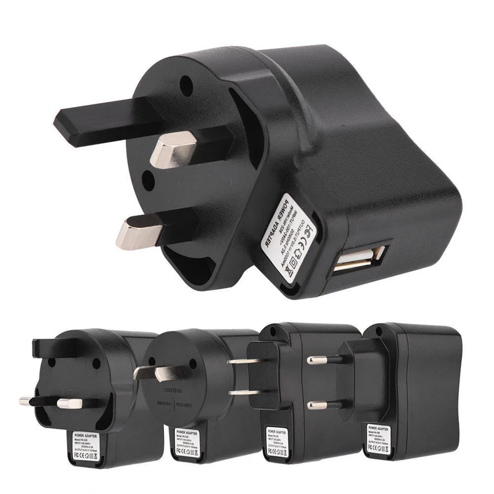 

US EU UK AU Plug Lightweight Portable Universal 5V 1A Charger Power Adapter USB Charging Plug Power Supply For Phone