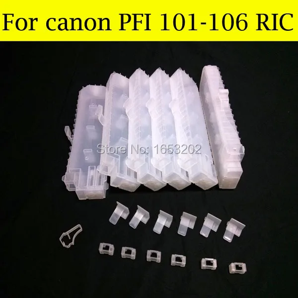 

280ML PFI-101 PFI-102 PFI-103 PFI-104 PFI-105 PFI-106 PFI-107 Empty Refillable Ink Cartridge No Chip For Canon IPF 600 700 610