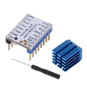 

4pcsTMC2130 Driver Mute Stepper Motor Driver Stepstick Power Tube Built-in Driver Current 1.4A Peak Current 2A Replace TMC2100