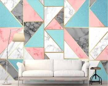 

beibehang wallpaper for kids room Nordic minimalistic abstract geometric wallpaper TV background wall decoration mural wallpaper