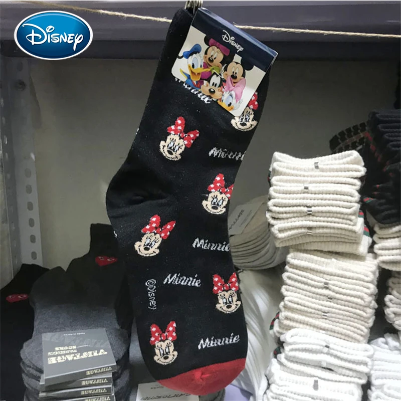 Disney носки с принтом женские для девочек милые Дональд Дак Микки Маусом детская