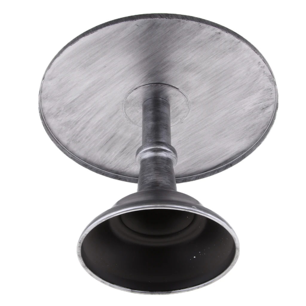 Metal Round Wedding Party Cupcake Display Stand - Vintage Wedding Cake Plate - Silver, Iron Made