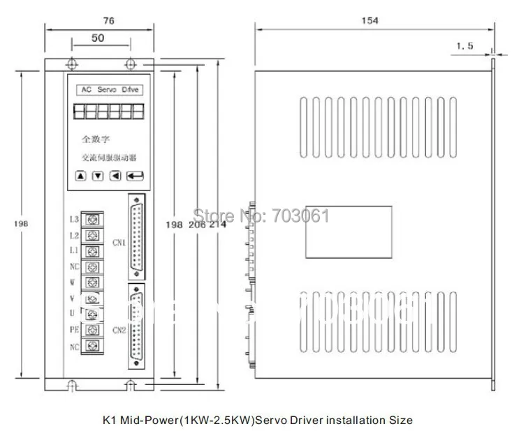 Серводвигатель переменного тока с новым драйвером 1.8kw для станка с ЧПУ привод с серводвигателем