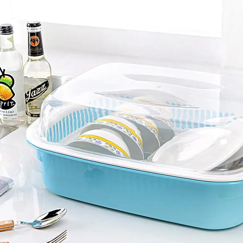 Drain plastic bowl shelfs hot sale plastic kitchen dish rack fashion