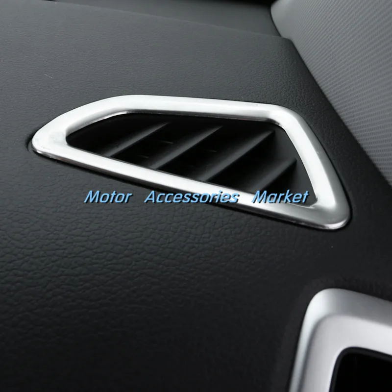 New 2pcs Stainless Steel Chrome UP Air Vent Cover Trim For Hyundai
