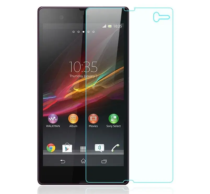 9H передняя+ задняя 2.5D Закаленное Защитное стекло для экрана для sony Xperia Z L36H c660x c6603 C6602 закаленное стекло