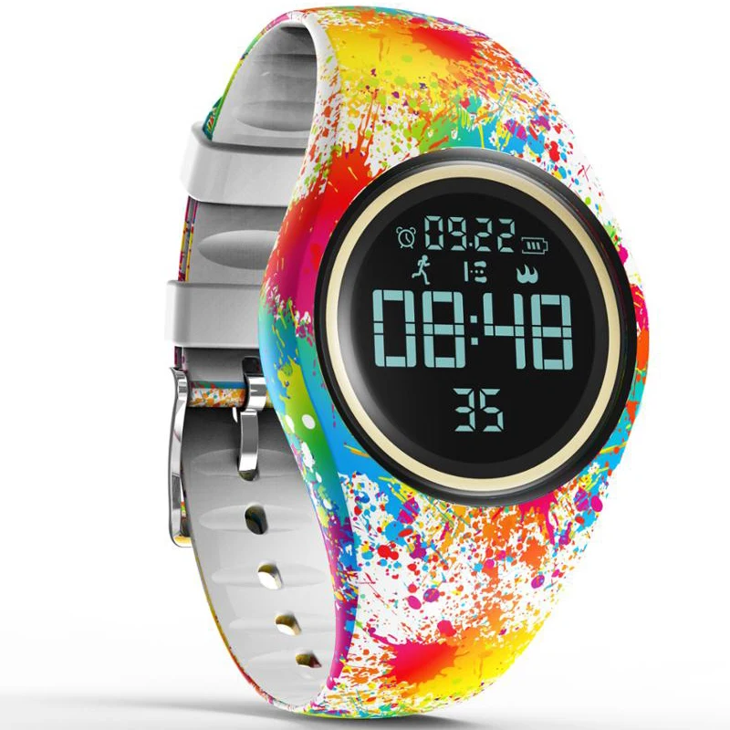 جديد الملونة الذكية الرياضية اللياقة البدنية ووتش المرأة الأزياء الإبداعية الساعات للماء عداد الخطى الحركة كشف ساعة رقمية 2019 جديد الملونة الذكية الرياضية اللياقة البدنية ووتش المرأة الأزياء الإبداعية الساعات للماء عداد الخطى الحركة كشف ساعة رقمية 2019