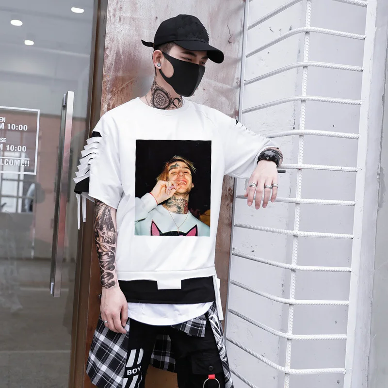 

Lil Peep New Rapper T Shirt Rap T-shirt LilPeep Men Print Tee shirts Hip Hop Tops tshirt male/women Summer hipster streetwear