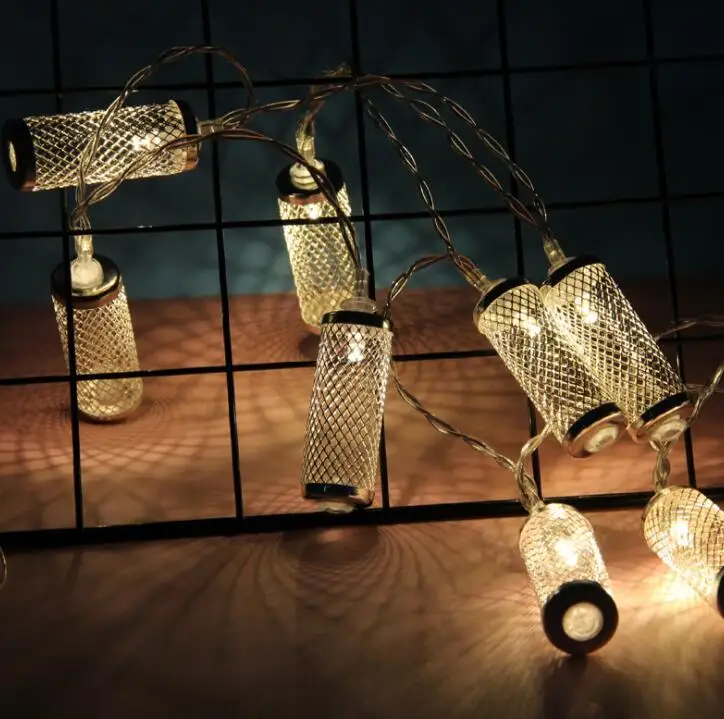 

LED hollow cylindrical lamp string interior decoration party modeling lamp grid color lamp string