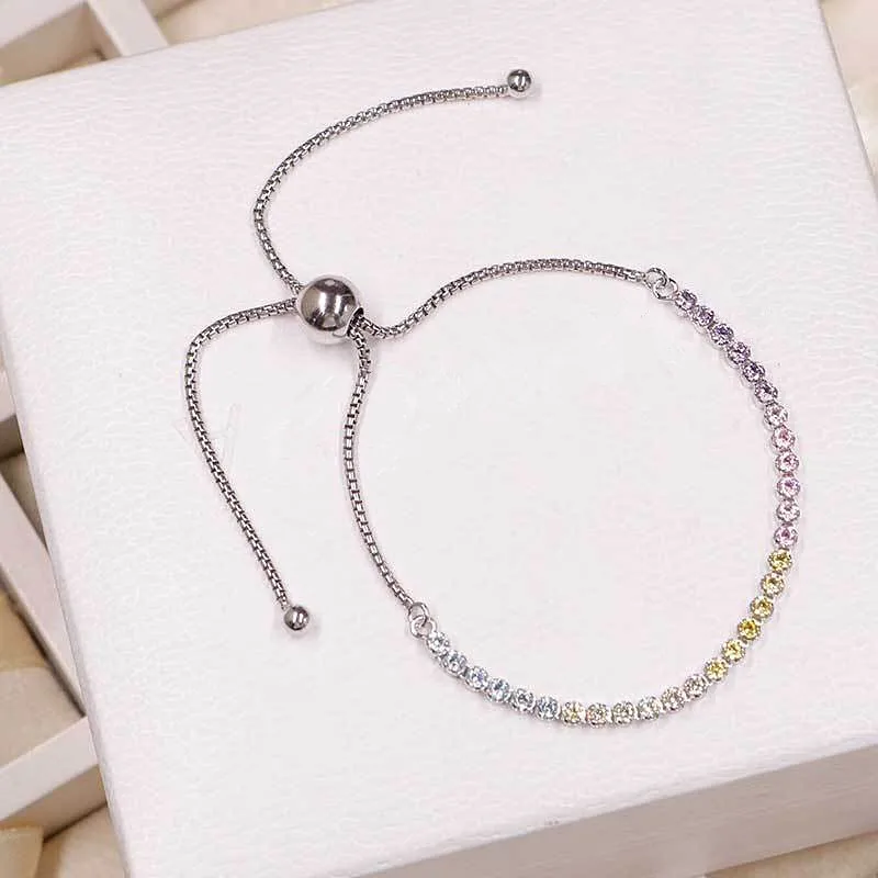

2019 NEW Charm Carved Silver S925 chains women bracelet Muti-colorful jewelry making,doraps