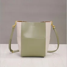 Новинка, дизайнерская классическая сумка-мешок, Лоскутная сумка-тоут, женские сумки из спилка, женская сумка, сумки на плечо для женщин an875
