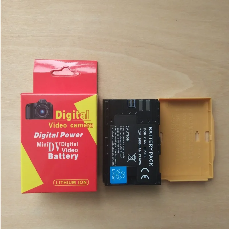 LP-E6 Battery LPE6 For Canon EOS 5D Mark II 2 III 3 6D 7D 60D 60Da 70D 80D DSLR EOS 5DS Digital Camera Lithium Rechargeable New - ANKUX Tech Co., Ltd