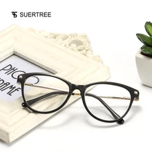 SUERTREE, антибликовые очки для чтения, металлическая оправа для очков, заклепки, компьютерные очки, удобные очки BM311