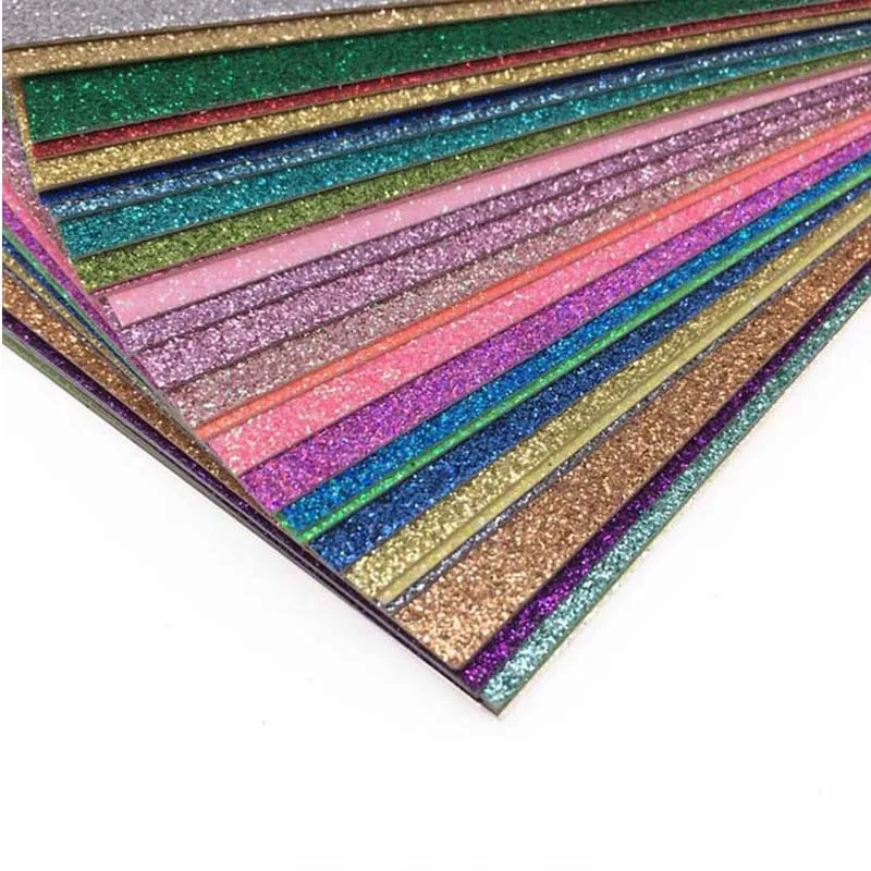 

Glitter Craft Paper Cardstock Party Decoration Gift Wrapping Paper Card Making DIY Scrapbook Paper Craft JC 12''x12''