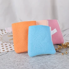 1 шт многоразовая губка из микрофибры для лица, полотенце для лица, очищающая перчатка для снятия макияжа, случайная распродажа
