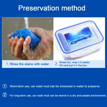 

100g Clay bar Mirrors Car Washing Auto Dirt remover Cleaning tool Blue