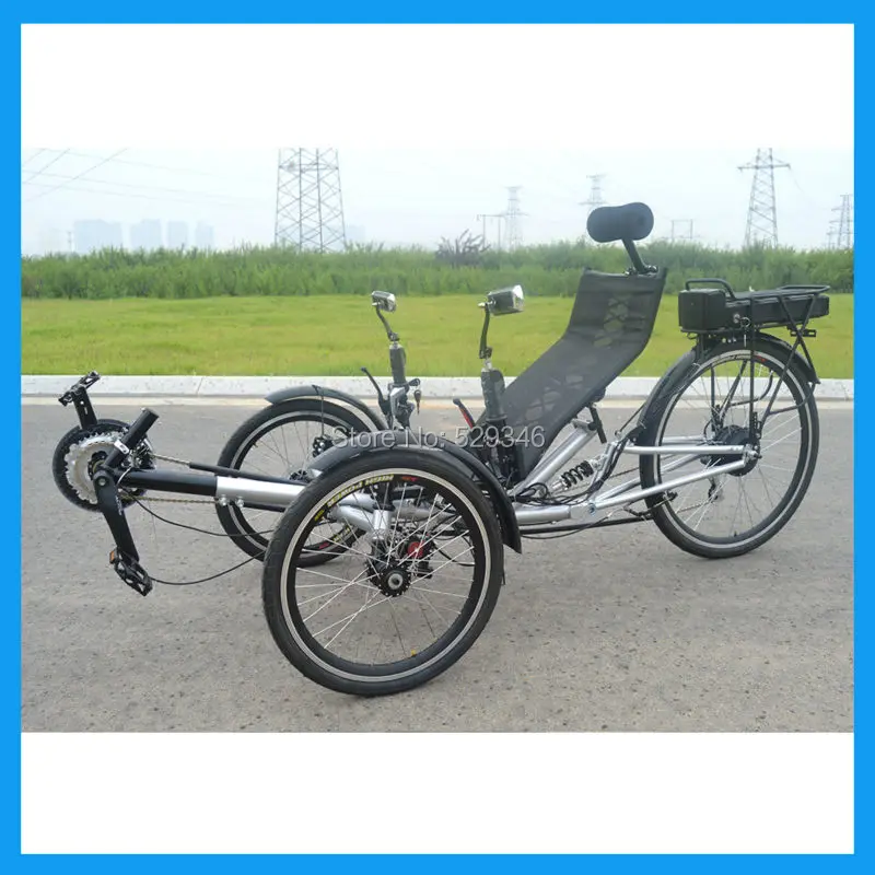 Взрослых Электрический лежачие trike для задняя подвеска|electric trike|electric suspensiontrike