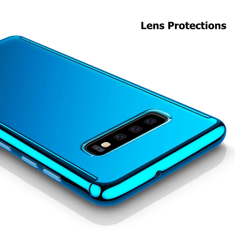 Чехол с полным зеркальным покрытием для Samsung Galaxy s10 s9 s8 plus Note 8 9 жесткий блестящий