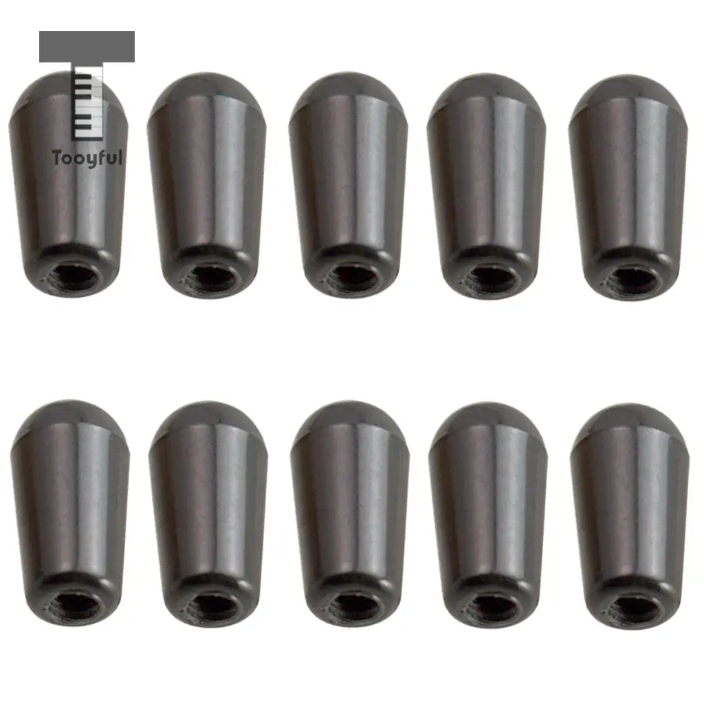 1 Set Brass Dome Knobs Screw Type+3 Way Toggle Switch Knobs Tips for LP Electric Guitar Parts