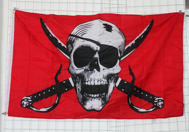 

Pirate Flag 3X5 ft custom Skull and Cross Crossbones Jolly Roger FP14