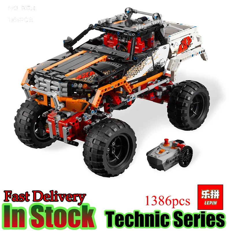 

Lepin 20014 Technic Ultimate Version The Remote-Control Four-Wheel Drive Off-road Vehicles Compatible 9398 Building Blocks Toys