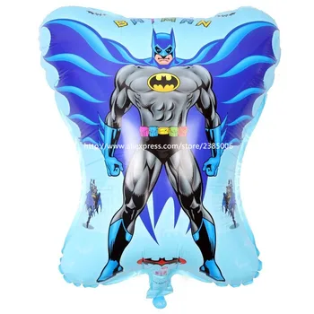 

50pcs/lot powerful baby balao action figure Batman new hydrogen balloons shaped balloon wholesale cartoon toys for children