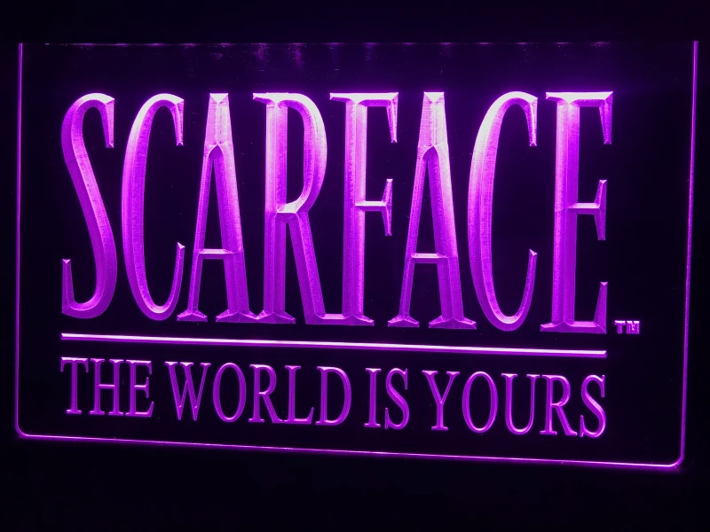 

C111b- Scarface The World is Yours LED Neon Light Sign