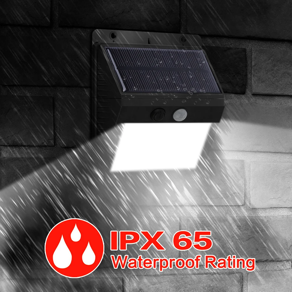 

Outdoor Solar Power Lights 30 LEDs PIR Motion Sensor Activated Separable for Garden Light Wireless Security Waterproof Wall Lamp