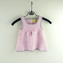 9M-2Years Spring Autumn Infant Sweater Vest Baby Girl Vest Knitting Toddlers Sweater 100% Cotton Knitted Infant Clothing Garment