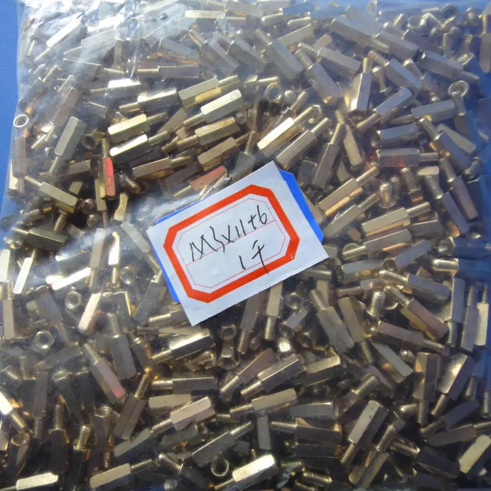 

Free Delivery.M3 pillars M3 * 11 + 6 pillars M3 * 11MM + 6 6MM 11MM threaded portion of the head a pack of 1000