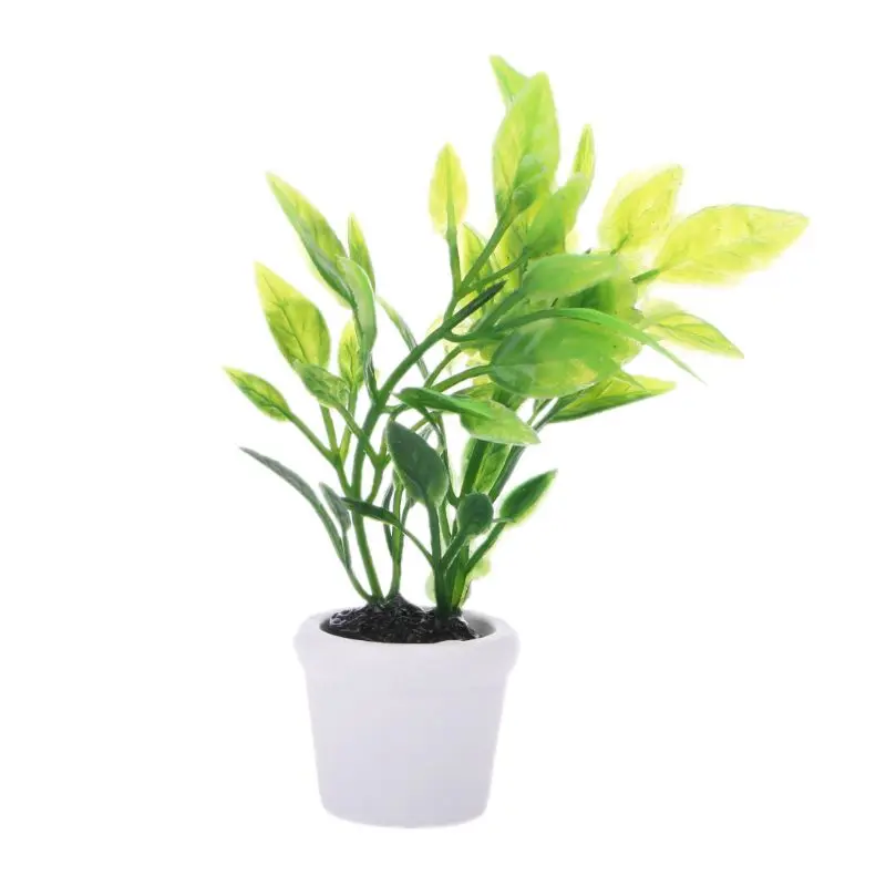 

1:12 Miniatura Green Plant Decoration Dollhouse Furniture DIY Dollhouse Accessories Miniaturas Casa Baby Shower Gift Girls Toy