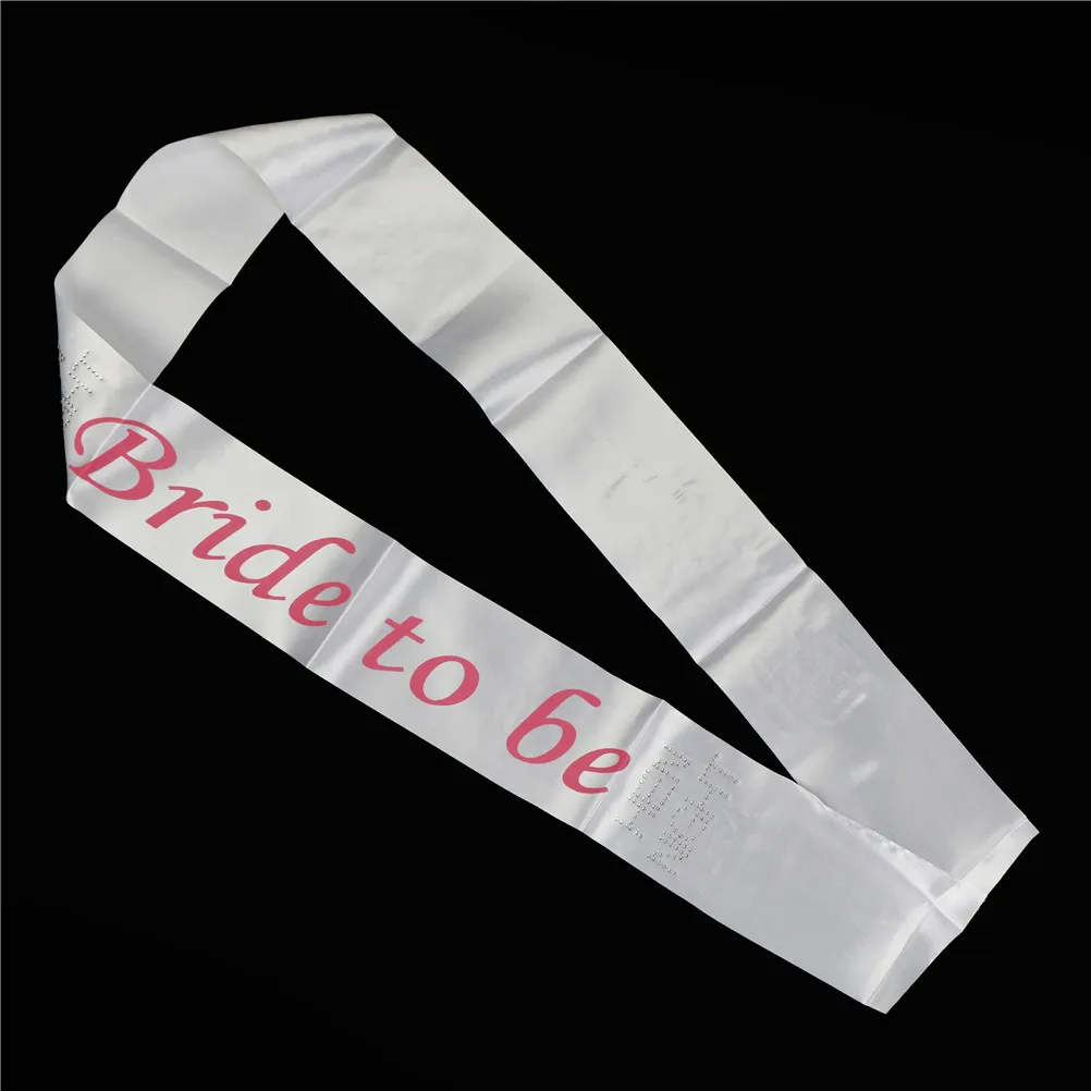 1PCS Satin Bride to Be Sash with Diamond Bachelorette Party for Hen Bridal Shower Wedding Decoration | Дом и сад