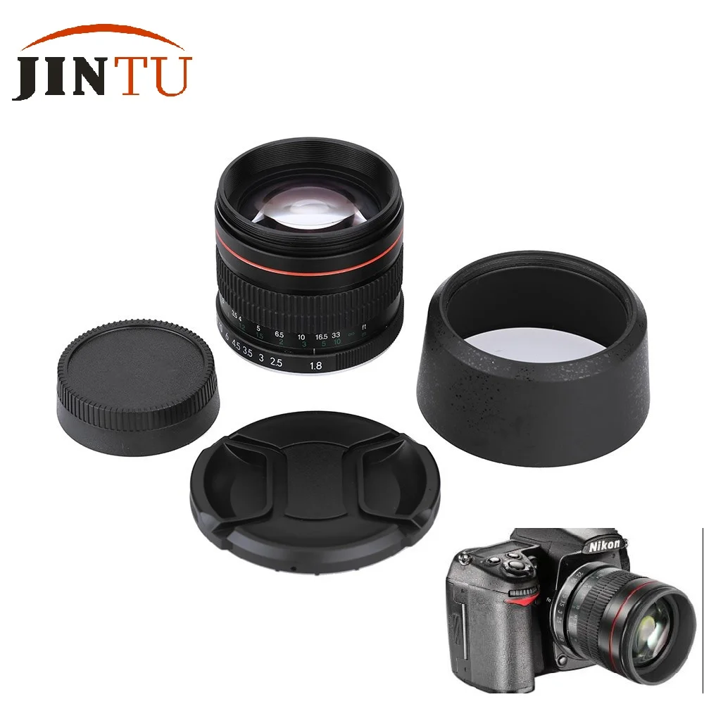 JINTU 85 мм f/1,8-F22 портретная асферическая ручная камера телеобъектив для Canon EOS 5D mark iii ii 7D ii 6D 80D 70D 60D 60Da 40D