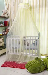 Модная кровать прокладки Детские противомоскитная для кровати купол дворца стиль кроватки сетки пол тип