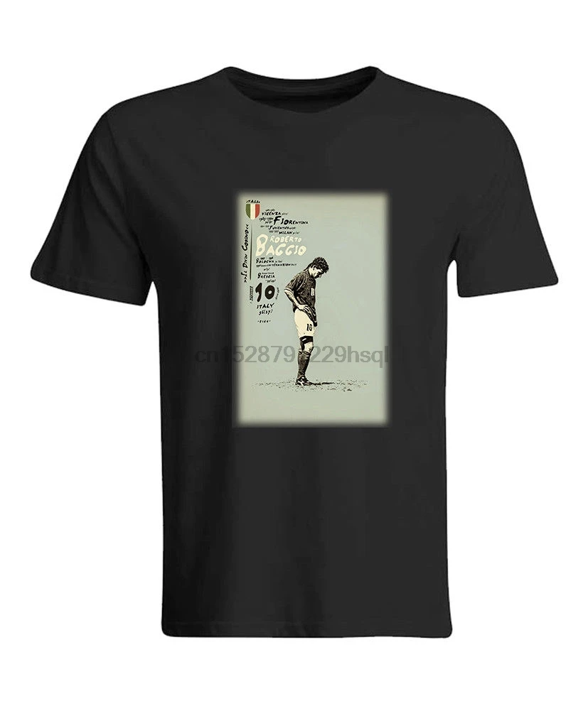 

Roberto Baggio Italy Footballer Shirt T Shirt Top Vintage Look