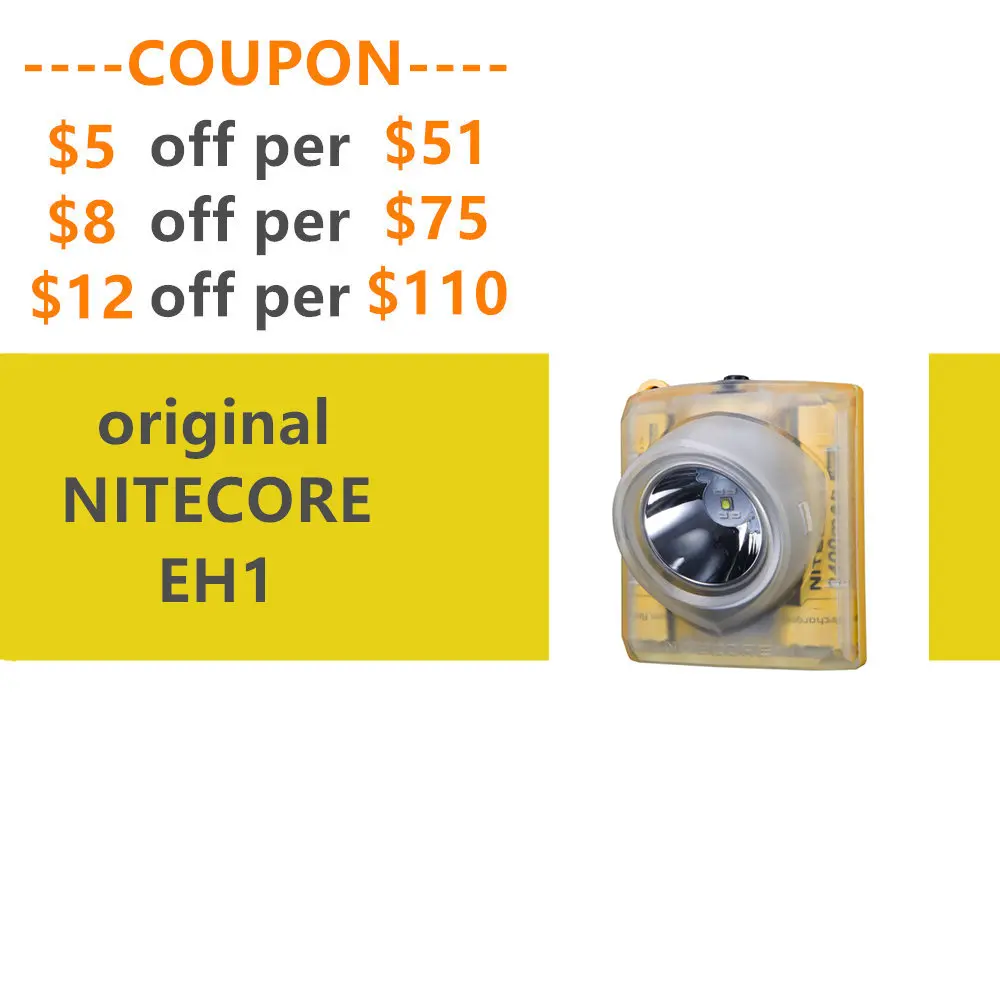 

NITECORE EH1 2x18650 explosion-proof headlamp for high risk mining, petroleum exploitation, petrochemical chemical industries.