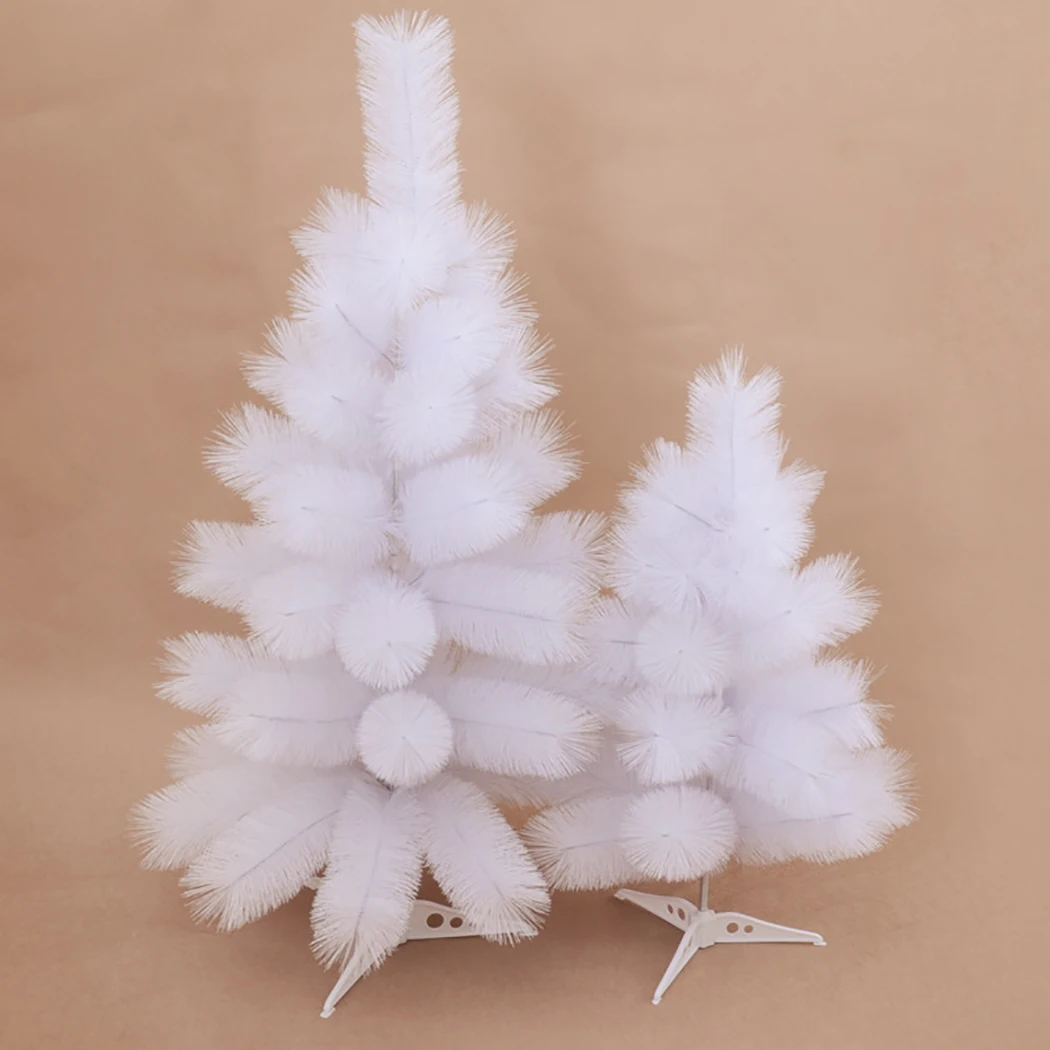 

60cm Mini Christmas Tree Fashion Cute Artificial White Xmas Tree Tabletop Ornament Xmas Desktop Decor