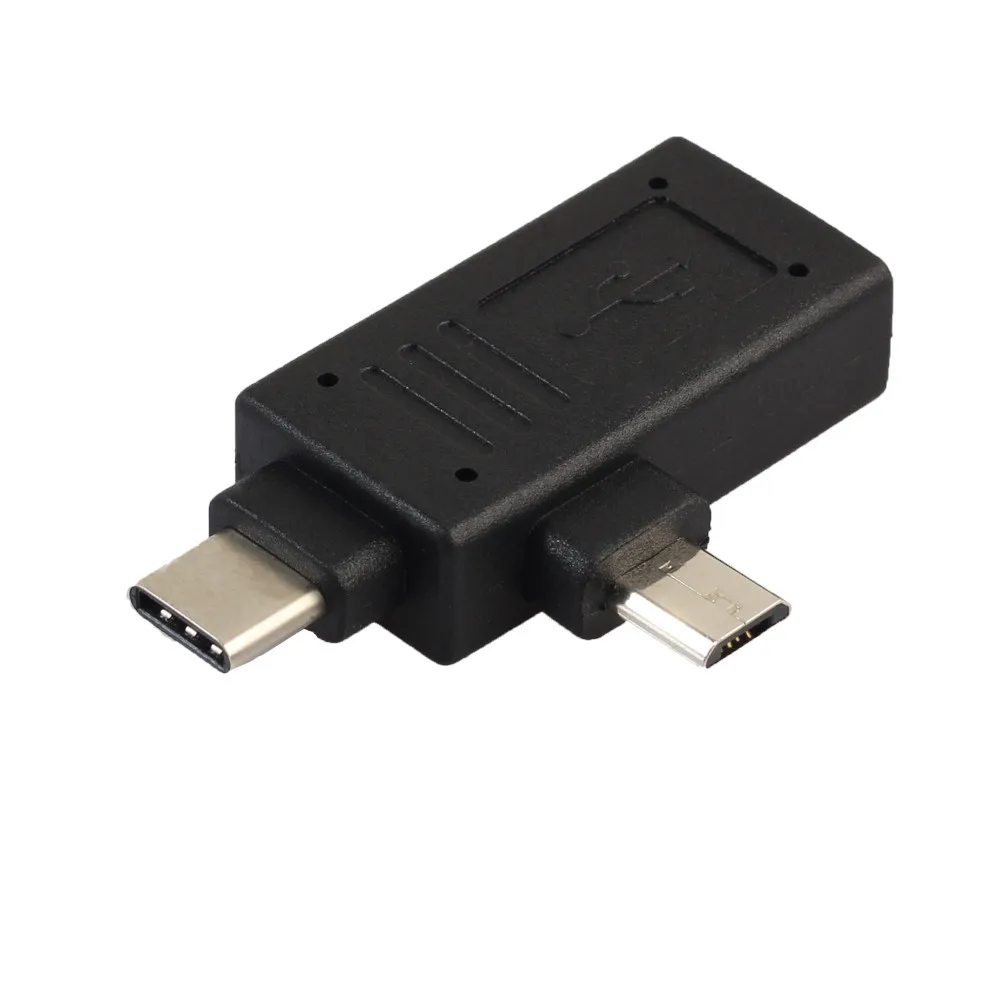 

2-in-1 USB 3.1 Type-C & Micro USB To USB 2.0/3.0 Female Connector Adapter for connecting USB-C devices#YL