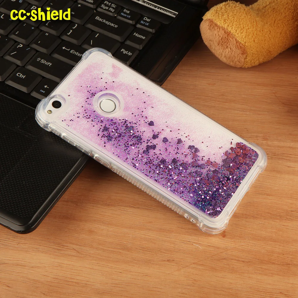 

TPU Case for Huawei P8 Lite 2017 PRA-LX1 PRA-LA1 Dynamic Flow Liquid Flash Crystal Clear Back Cover for Huawei P8Lite 2017 case
