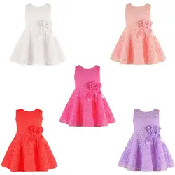 2018 модное кружевное праздничное платье принцессы с цветочным рисунком для маленьких девочек платья для маленьких девочек детская одежда