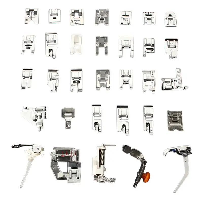 

Sewing Accessories With Box Snap On For Brother Singer Set Domestic Sewing Machine Foot Feet Kit Set Foot 32/42/48/52 PCS