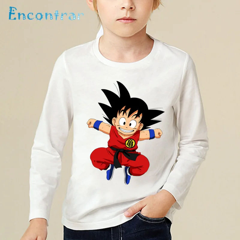 

Children Little Goku Cartoon Print T-shirt Kids Anime Dragon Ball Z Funny Tops Baby Boys/Girls Long Sleeve T shirt,LKP5072