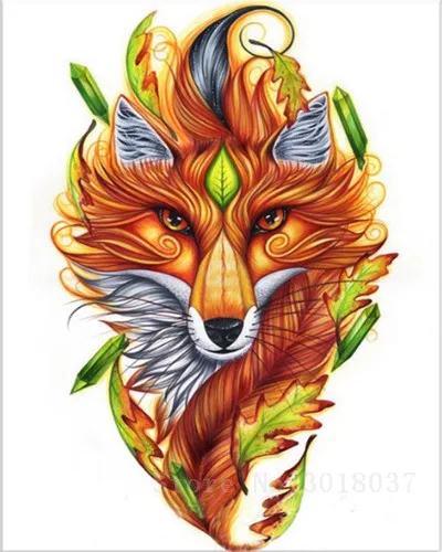 

Diamant Diy 5D Diamond Painting Cross Stitch Colored Wolf Needlework 3D Diamond Embroidery Full Diamond Decorative Stickers Kits