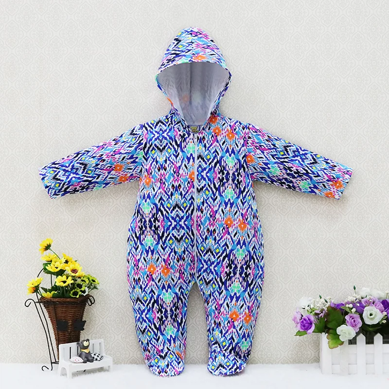

Zipper hooded romper for newborn to 12 month baby 100% cotton suits for autumn and winter for boys and girls long sleeve clothes