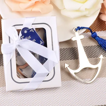 

100pcs Metal anchor bottle opener wedding favors gifts wen6525